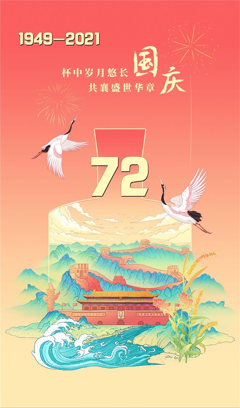 山河壮丽，岁月峥嵘，祝福我们的国家繁荣富强！
