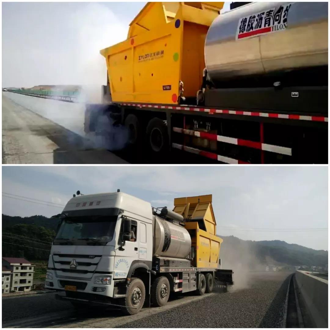 同步碎石封层车​由哪些部分组成？